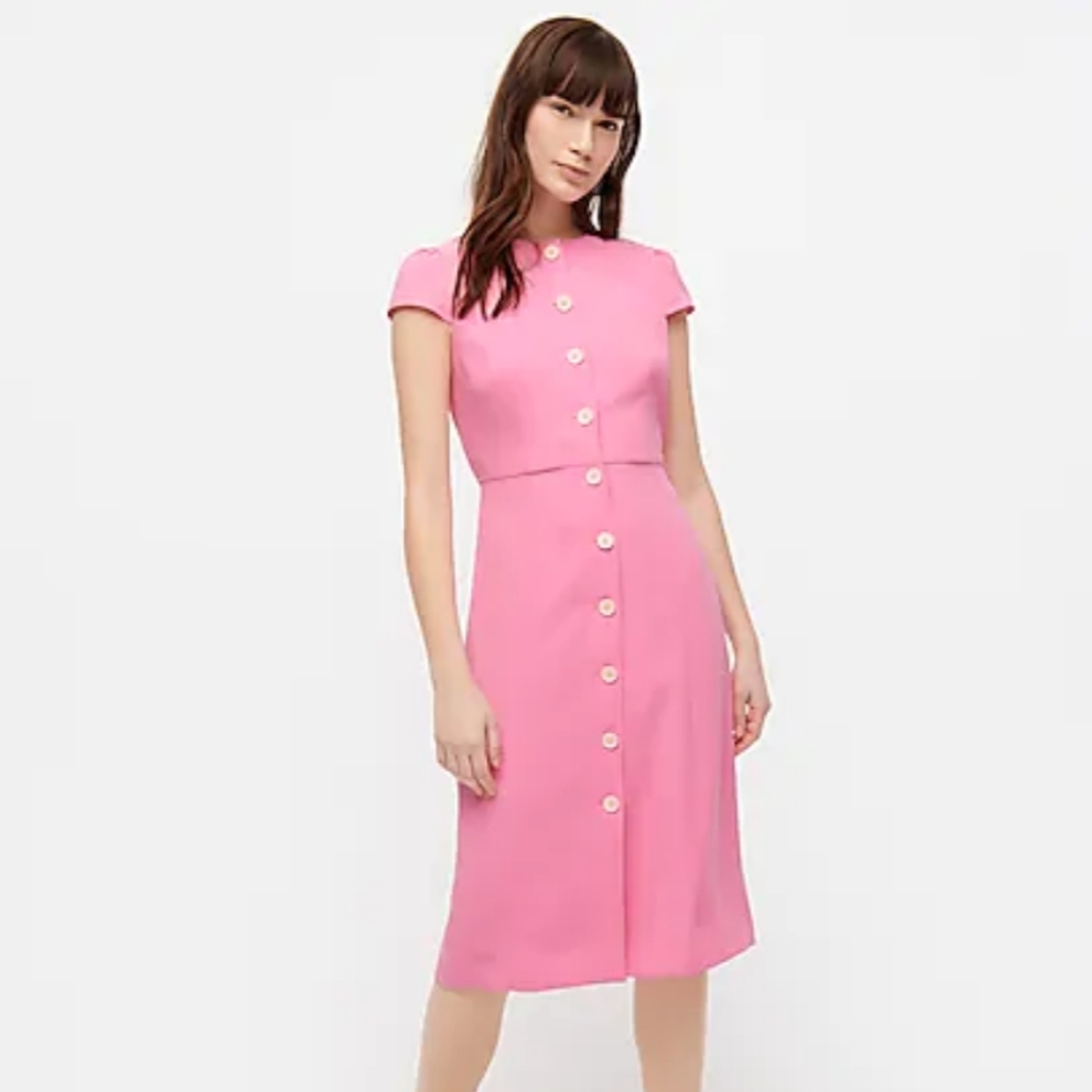 NWT J. Crew Button Front Dress